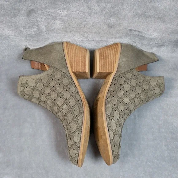 Mi.iM Boots Size 9M Green LAVIN Textured Chelsea Pull On Ankle Booties Boho-chic - Picture 4 of 10